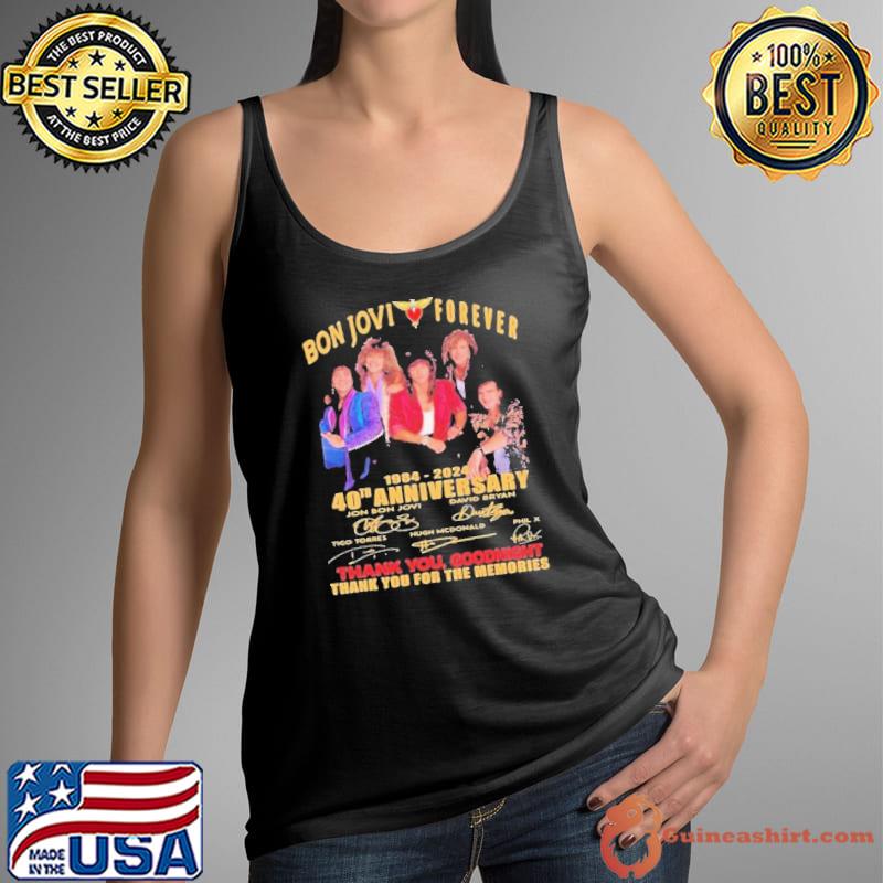 Bon Jovi Thank You And Goodnight 40th Anniversary 1984-2024 Shirt Tank Top