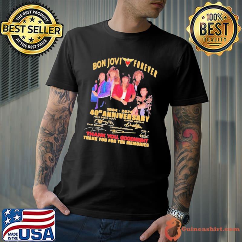 Bon Jovi Thank You And Goodnight 40th Anniversary 1984-2024 Shirt