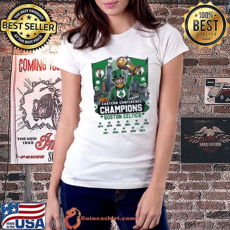Boston Celtics 2024 Eastern Conference Champions Fan Celebrating NBA shirt