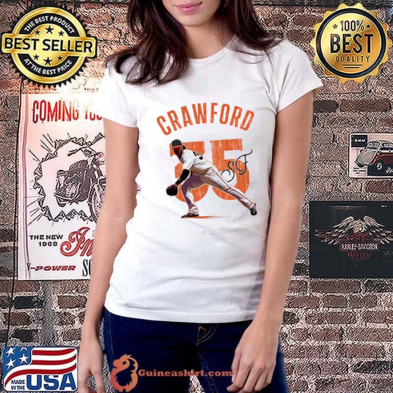 Brandon Crawford San Francisco Arch American professional baseball shortstop T-Shirt Ladiestee