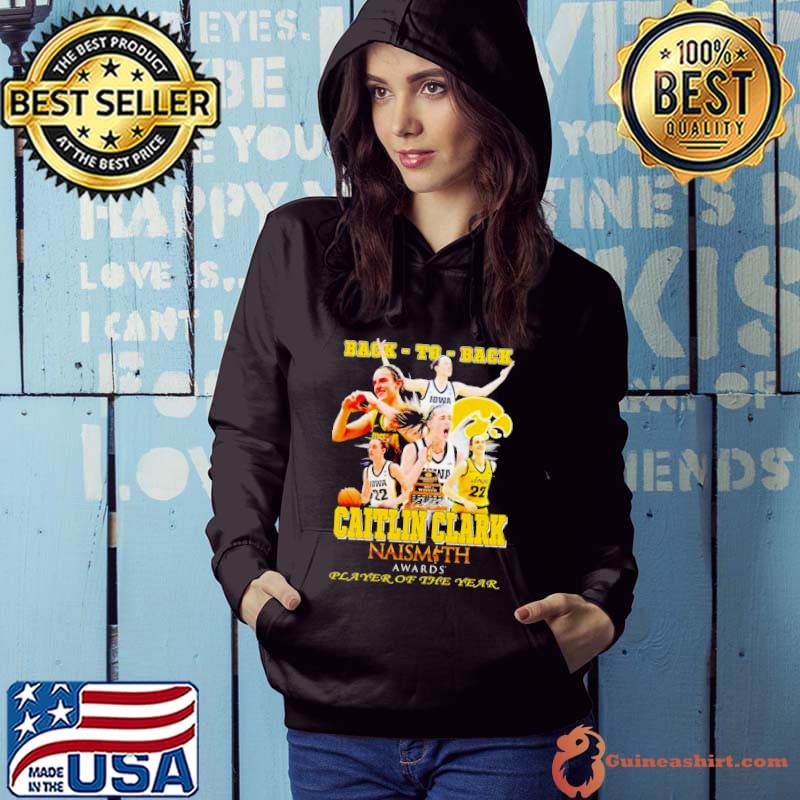 Caitlin Clark Naismith Awards Player of the year signature s Hoodie