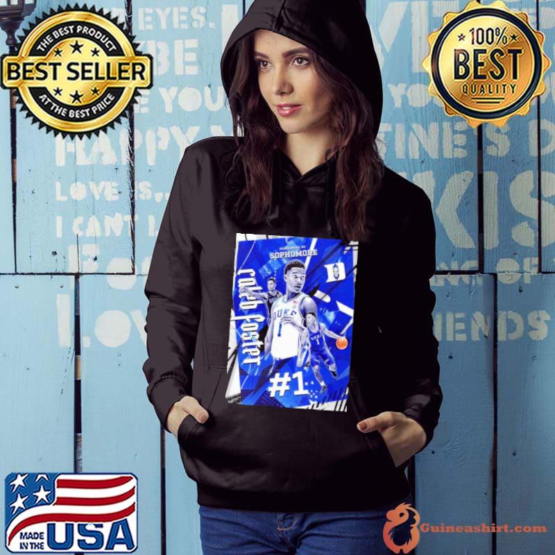 Caleb Foster Number 1 Duke Blue Devils Harrisburg NC Sophomore Shirt Hoodie