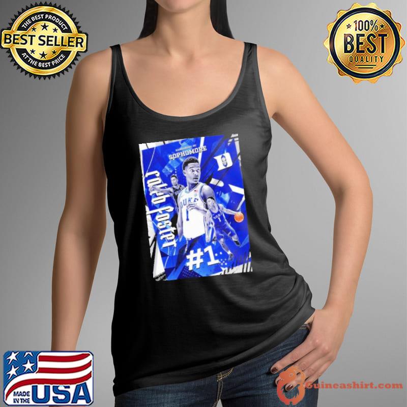 Caleb Foster Number 1 Duke Blue Devils Harrisburg NC Sophomore Shirt
