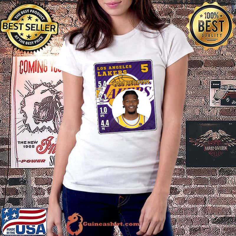 CAM REDDISH American professional basketball player Los Angeles Lakers T-Shirt Ladiestee