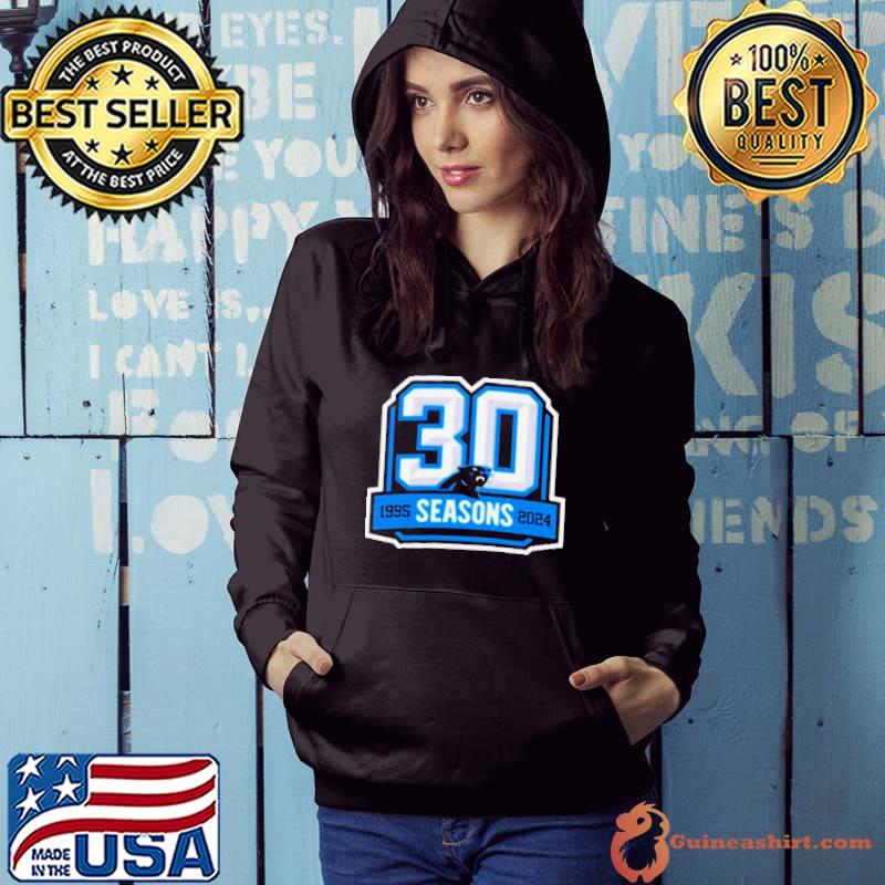 Carolina Panthers 30th Anniversary 1995-2024 Logo Shirt