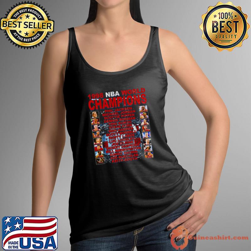 Chicago 1998 NBA Champs Team T-Shirt Tank Top