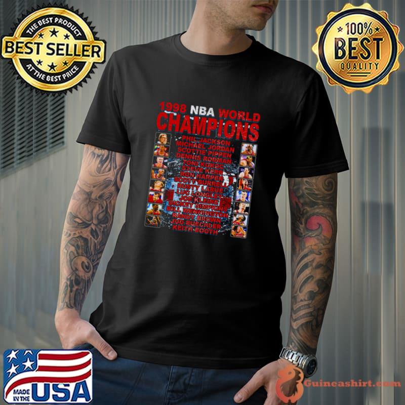 Chicago 1998 NBA Champs Team T-Shirt