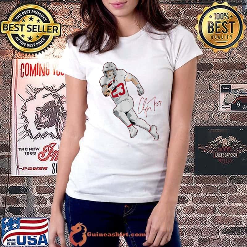 Christian Mccaffrey Superstar Pose American football running back T-Shirt