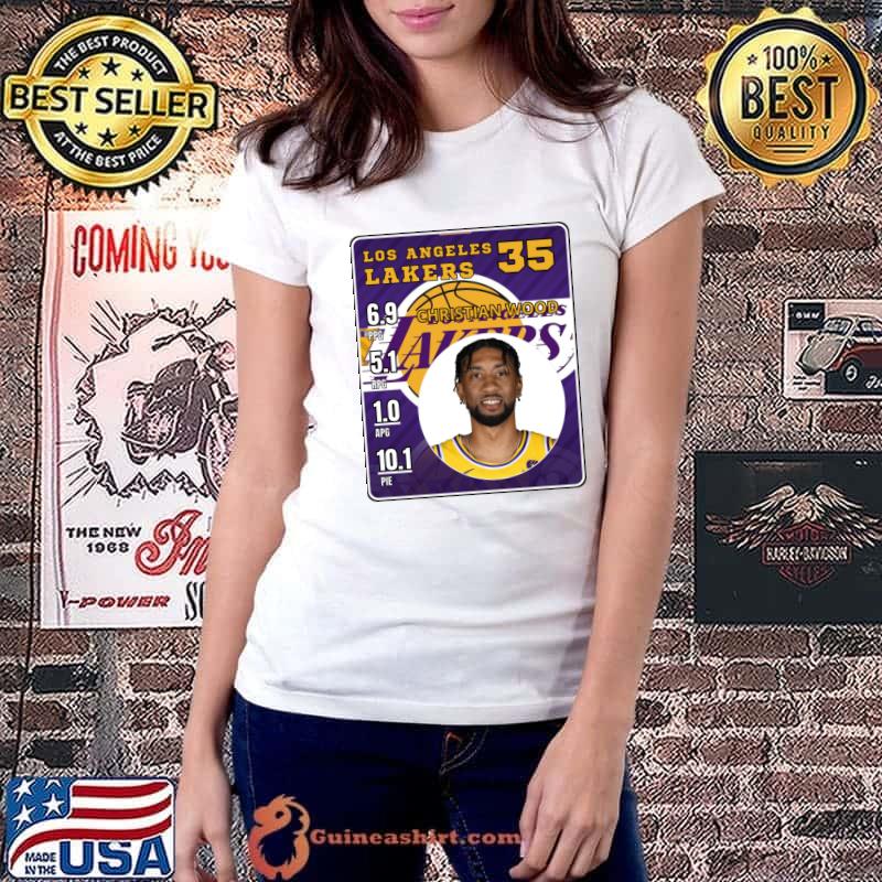 CHRISTIAN WOOD American professional basketball player Los Angeles Lakers T-Shirt Ladiestee