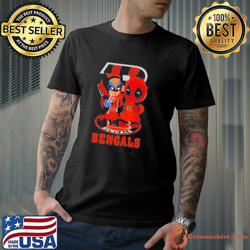 Cincinnati Bengals Marvel Wolverine Deadpool True Friends Shirt Unisex