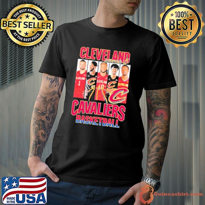 Cleveland Cavaliers Basketball Team Starting 5 2024 Season Shirt