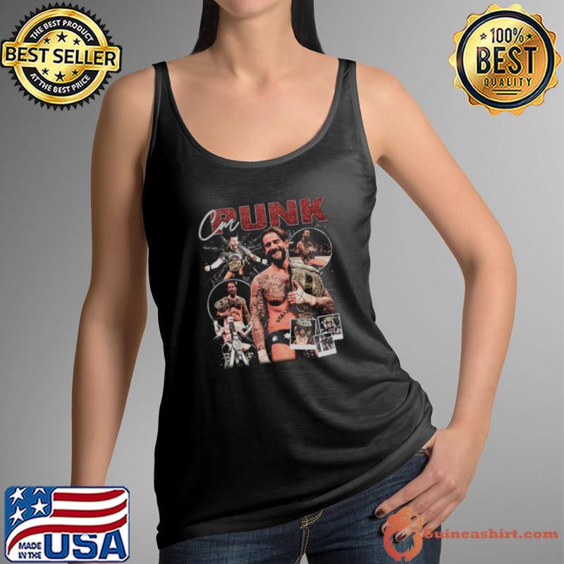CM Punk Vintage Bootleg American professional wrestler actor former mixed T-Shirt