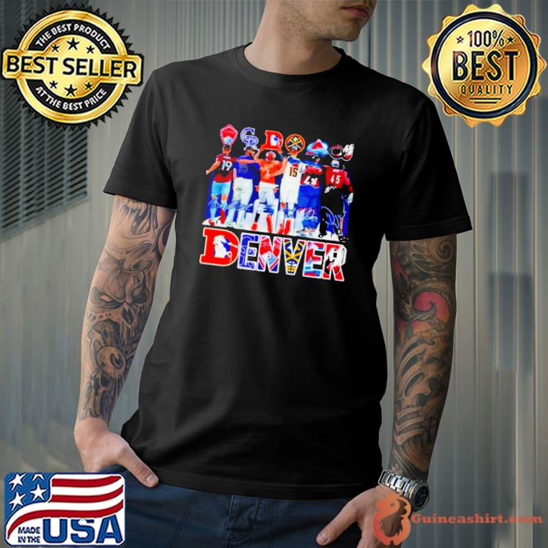 Colorado Avalanche Mammoth Denver Nuggets Broncos Rockies Rapids legends skyline signatures shirt