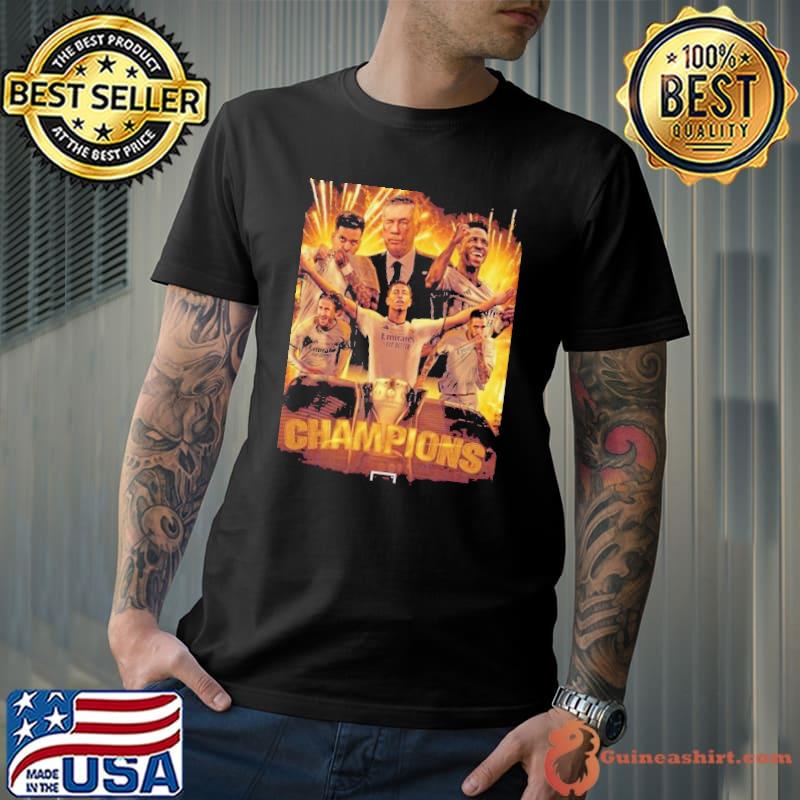 Congratulation Real Madrid And Carlo Ancelotti Champions La Liga 2024 Unisex T-Shirt