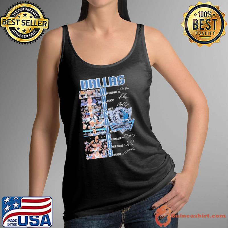 Dallas mavericks basketball team 2024 line up stars signatures shirt