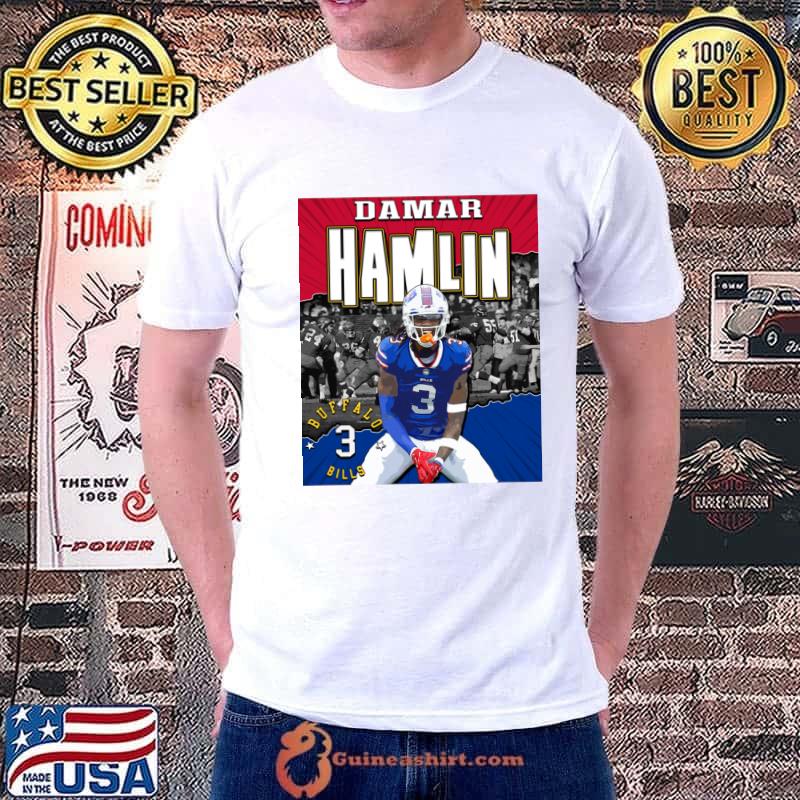 Damar Hamlin American football safety for the Buffalo Bills T-Shirt