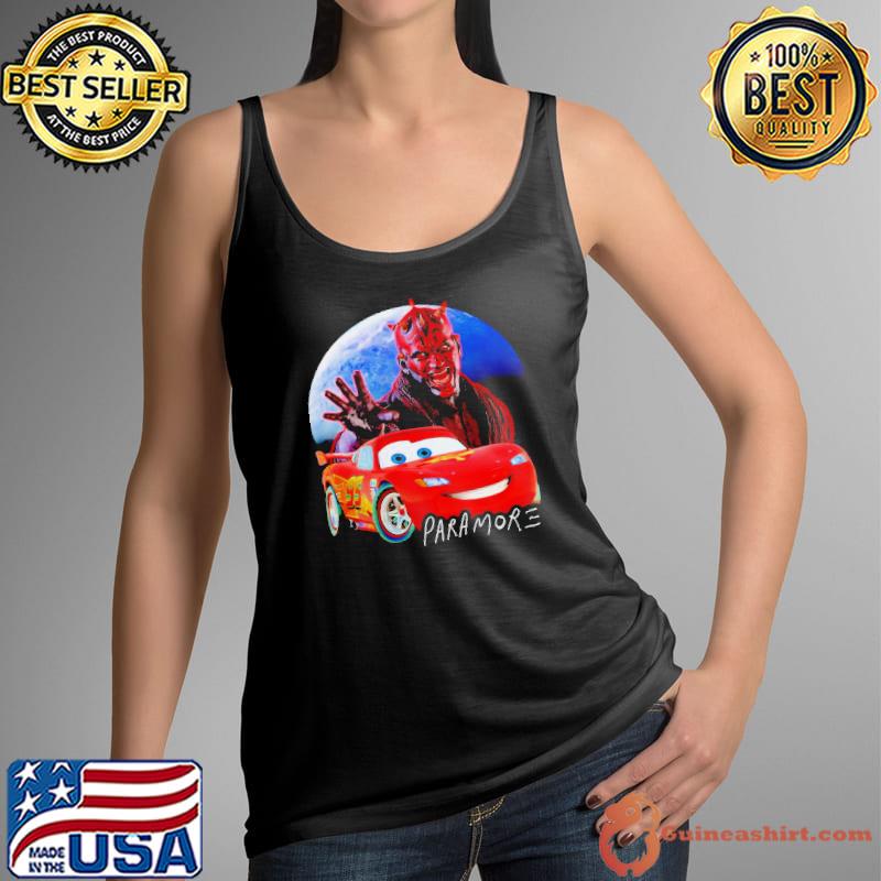 Darth Maul Lightning McQueen Paramore shirt