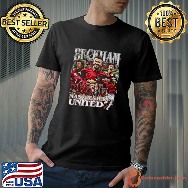David Beckham English former professional footballer MU Vintage Bootleg T-Shirt
