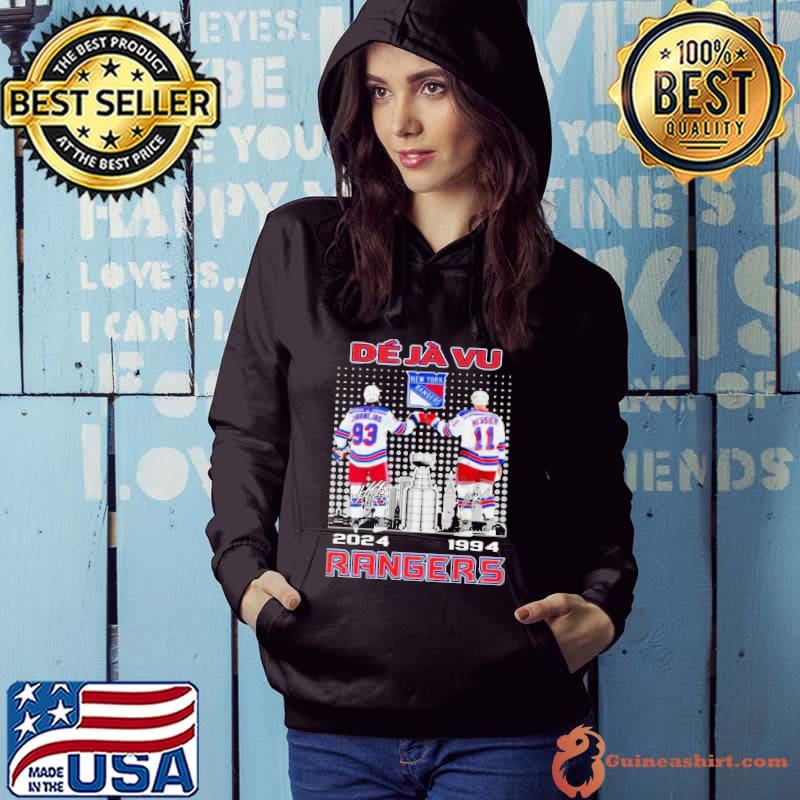 Deja Vu New York Rangers Messier 1994 And Zibanejad Signatures 2024 s Hoodie