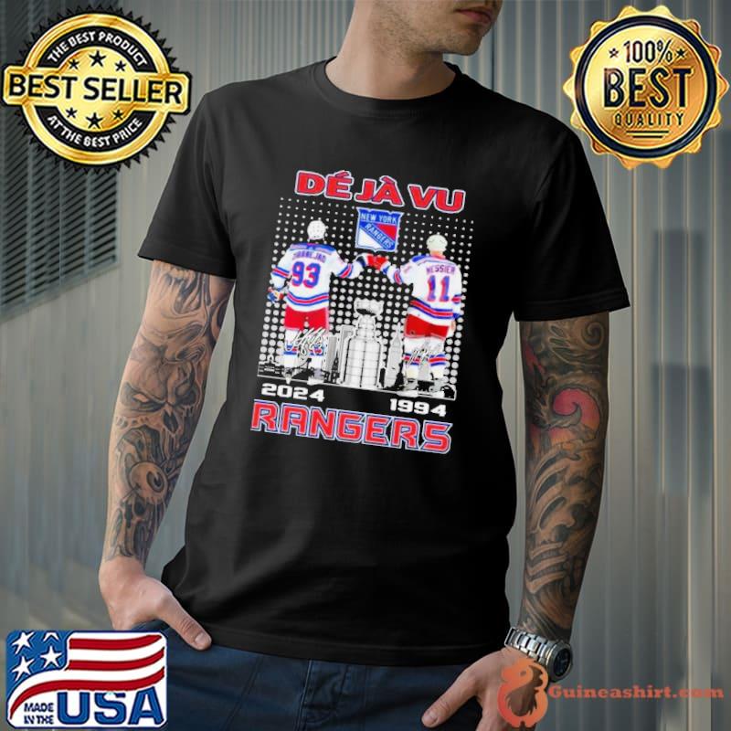 Deja Vu New York Rangers Messier 1994 And Zibanejad Signatures 2024 s Unisex