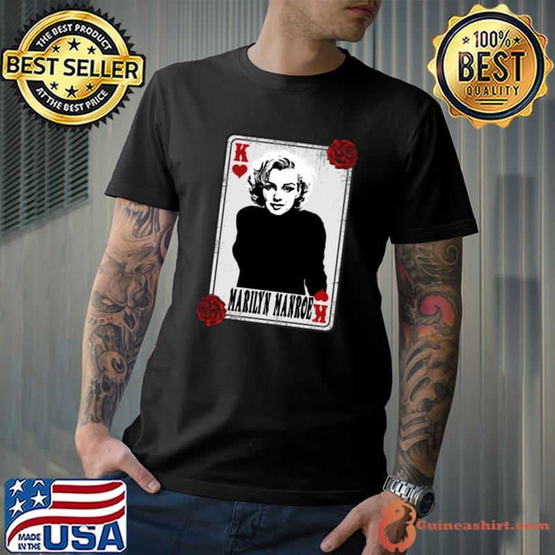 Funny vintage Card Marilyn Manroe American actress and model T-Shirt Unisex