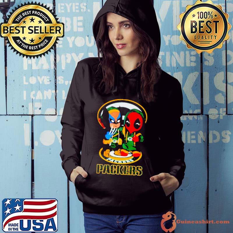Green Bay Packers Marvel Wolverine and Deadpool True friends s Hoodie