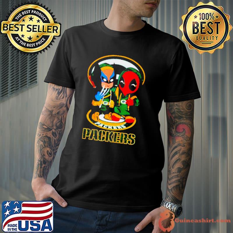 Green Bay Packers Marvel Wolverine and Deadpool True friends shirt