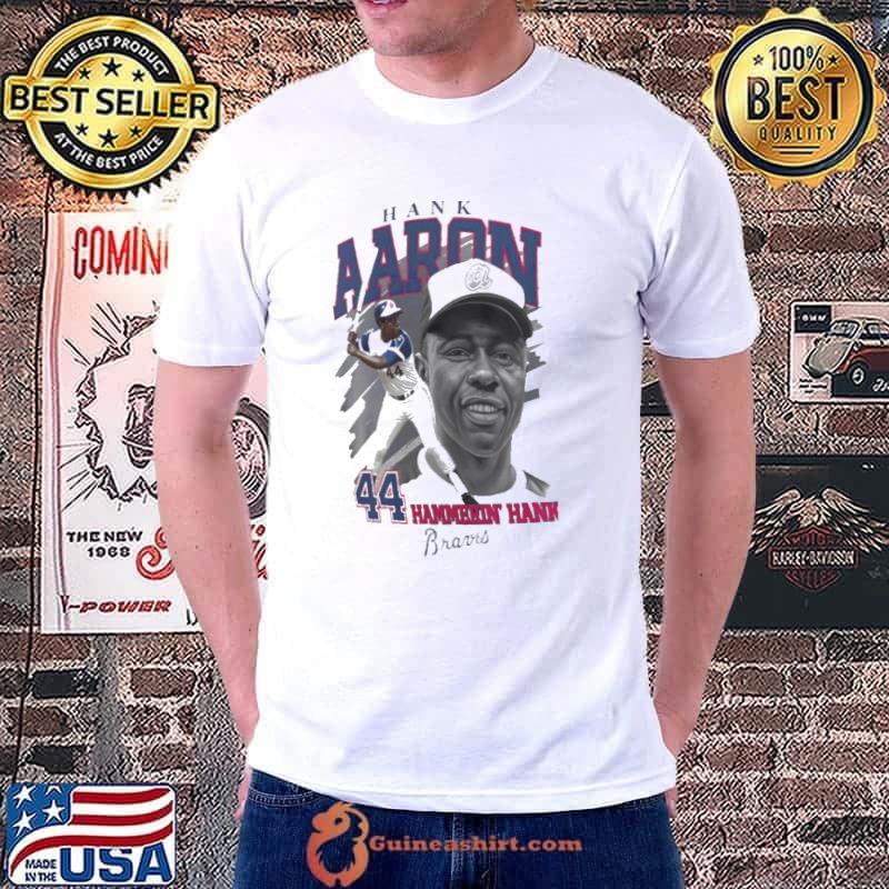 Hank Aaron Hammerin Hank Atlanta Braves player shirt
