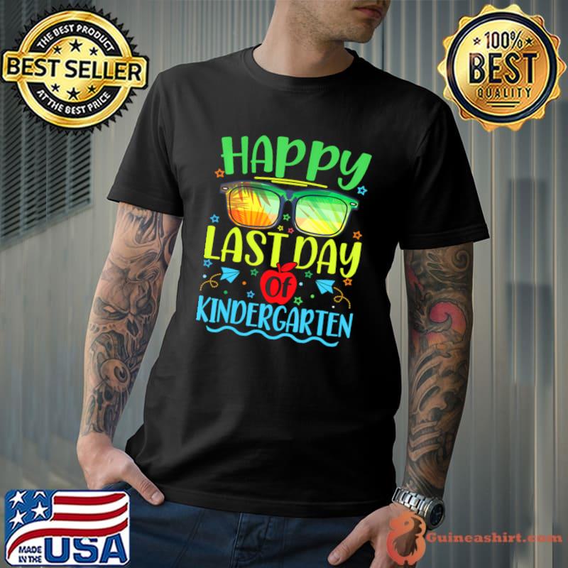 Happy Last Day Of Kindergarten Teacher Kids Student Summer T-Shirt