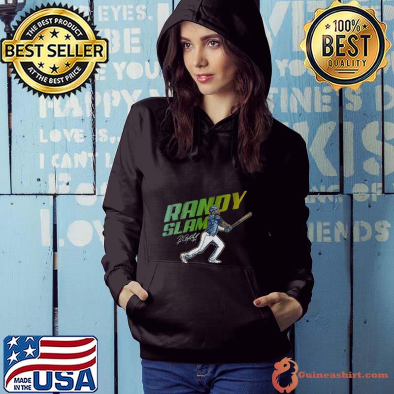 Home run hit with all three bases occupied randy slam T-Shirt Hoodie