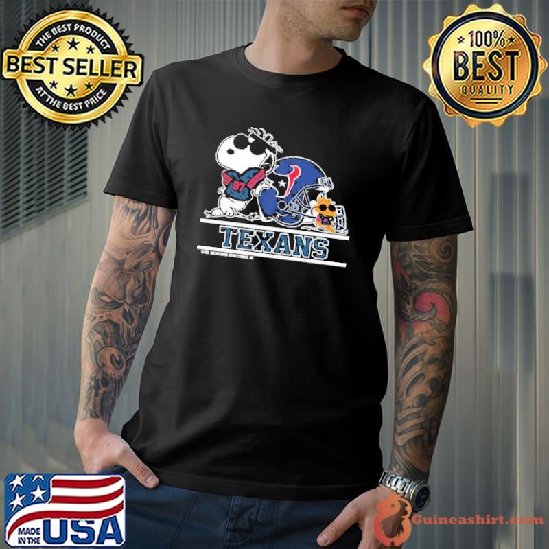 Houston Texans Snoopy Football Captain Peanuts Team Shirt