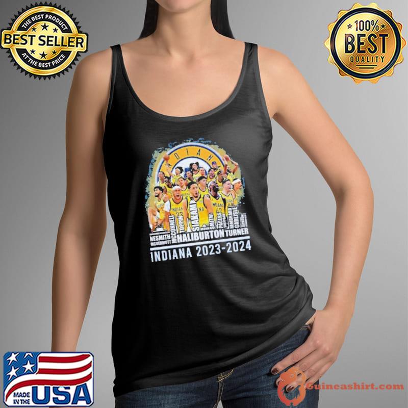 Indiana Pacers Basketball Team 2023-2024 Skyline Shirt Tank Top