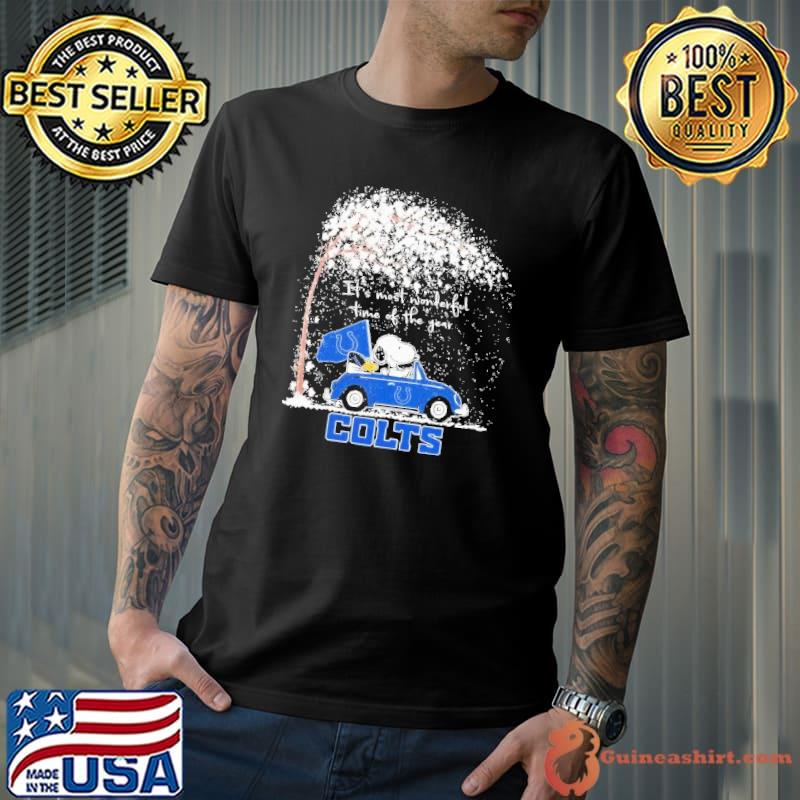 Indianapolis Colts Snoopy It’s Most Wonderful Time Of The Year Shirt