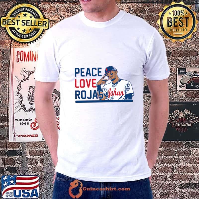 Johan Rojas Dominican professional baseball outfielder Peace Love Rojas T-Shirt