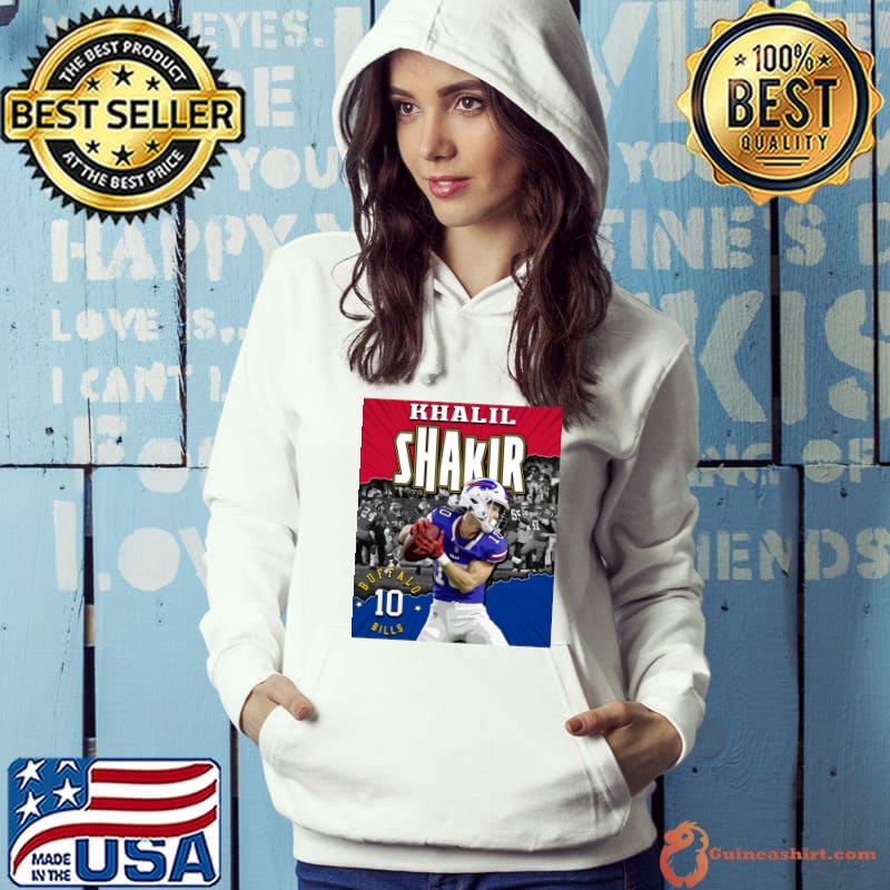 Khalil Shakir American football wide receiver for the Buffalo Bills T-Shirt Hoodie