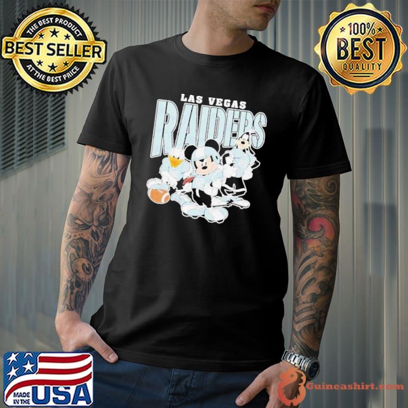 Las Vegas Raiders Mickey Donald Duck And Goofy Football Team 2024 Shirt