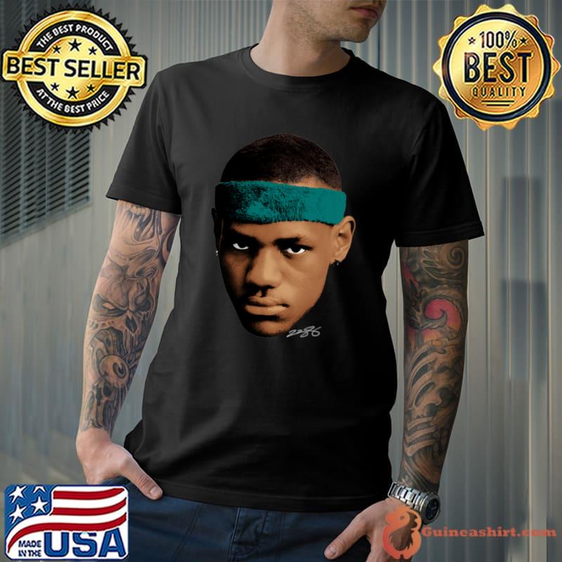 Lebron James Young Big Face American professional basketball T-Shirt Unisex