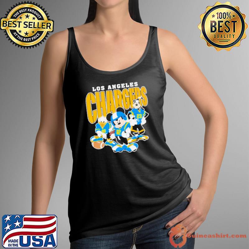 Los Angeles Chargers Mickey Donald Duck And Goofy Football Team 2024 s Tank Top