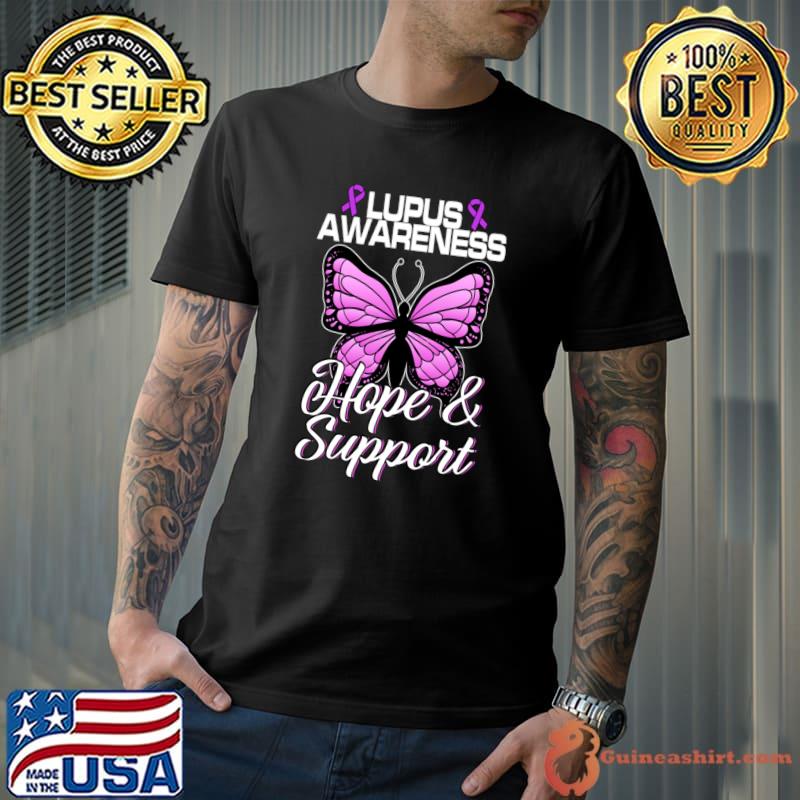 Lupus Awarenes Butterfly Ribbon World Lupus Day T-Shirt