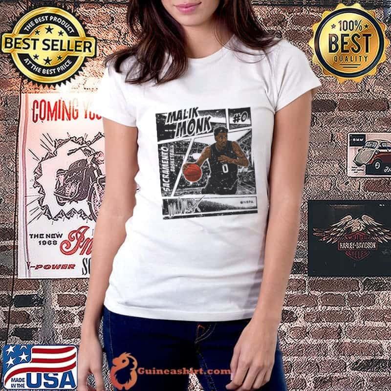 Malik Monk American professional basketball player Sacramento Kings Comic T-Shirt
