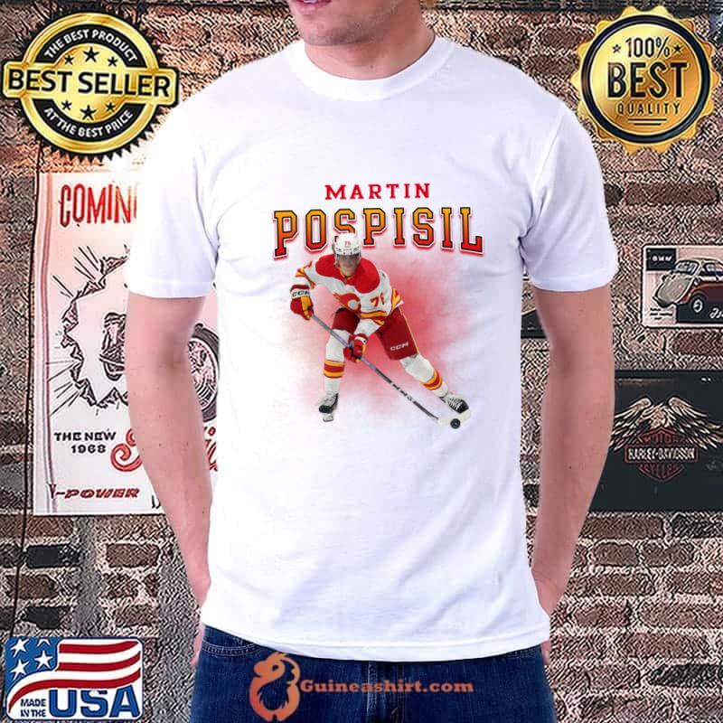 Martin Pospisil Slovak professional ice hockey centre for the Calgary Flames T-Shirt