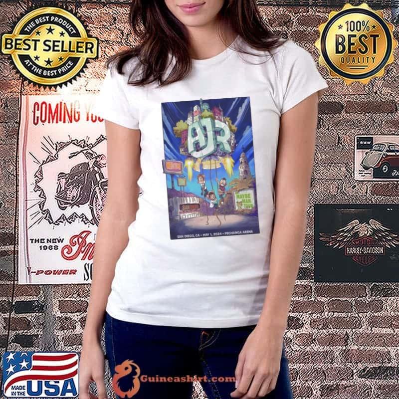 May 1, 2024 AJR Show Pechanga Arena, San Diego, CA Poster shirt