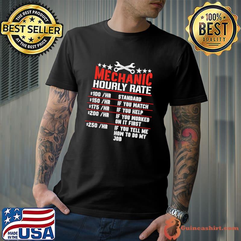 Mechanic Hourly Rating If You Tell Me How To Do My Job T-Shirt