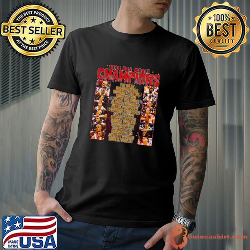 Miami Heat 2006 NBA Champs Team American professional basketball team T-Shirt
