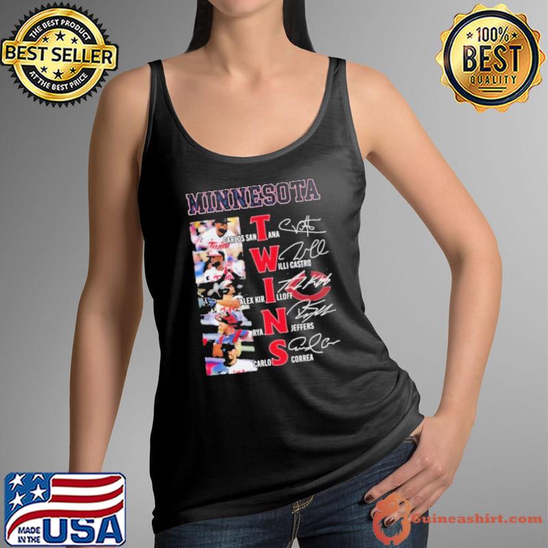 Minnesota Twins Team Baseball Players Names Signatures Shirt