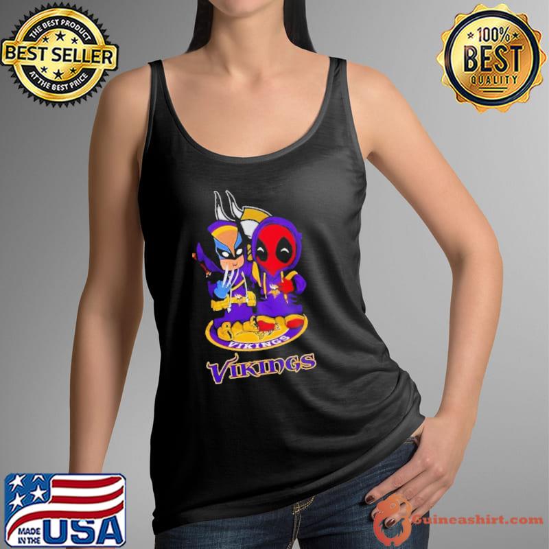 Minnesota Vikings Marvel Wolverine Deadpool True Friends shirt