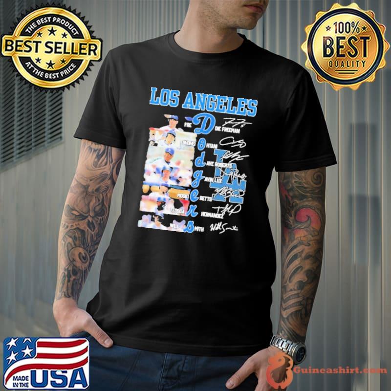 MLB Los Angeles Dodgers All Team Members Signatures Shirt