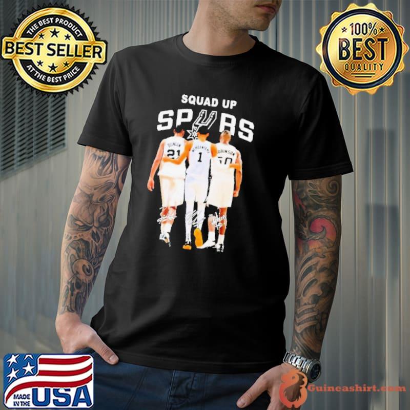 NBA San Antonio Spurs Tim Duncan Victor Wembanyama And David Robinson Signatures s Unisex