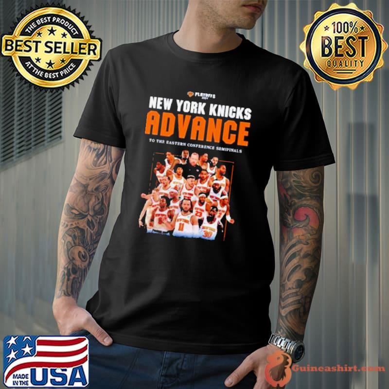 New York Knicks 2024 Advance To The Eastern Conference Semifinals Shirt Unisex