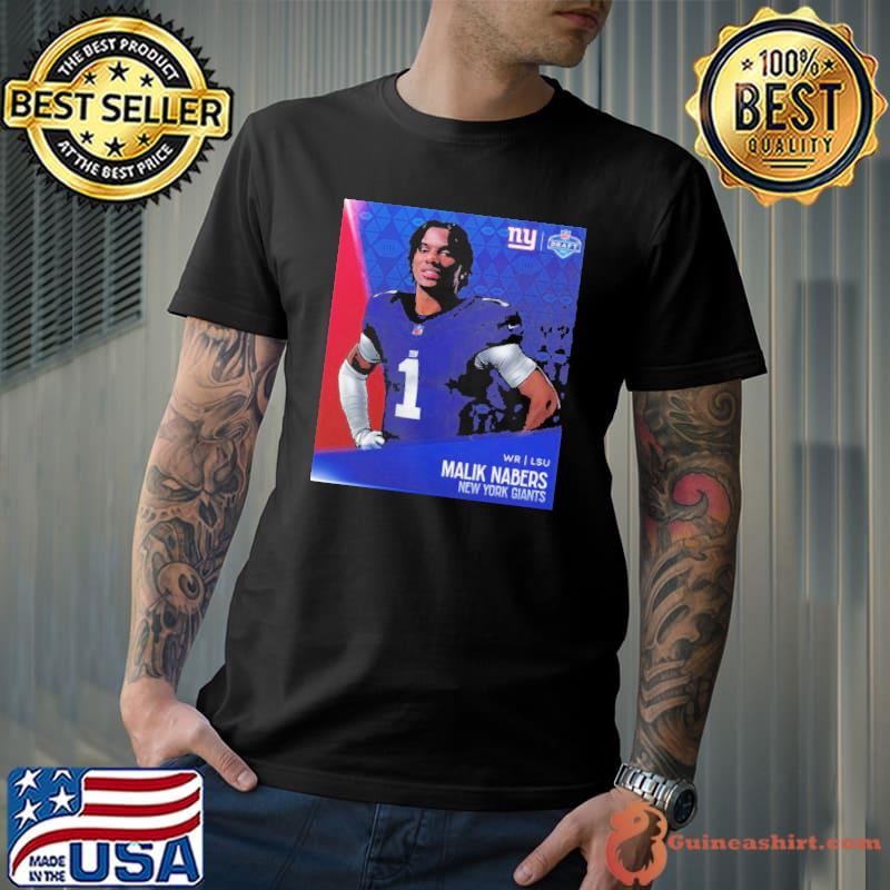 NFL Draft 2024 WR LSU Malik Nabers New York Giants shirt
